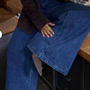 NWT Never Fully Dressed Pallazo Jean Blue Denim US 16